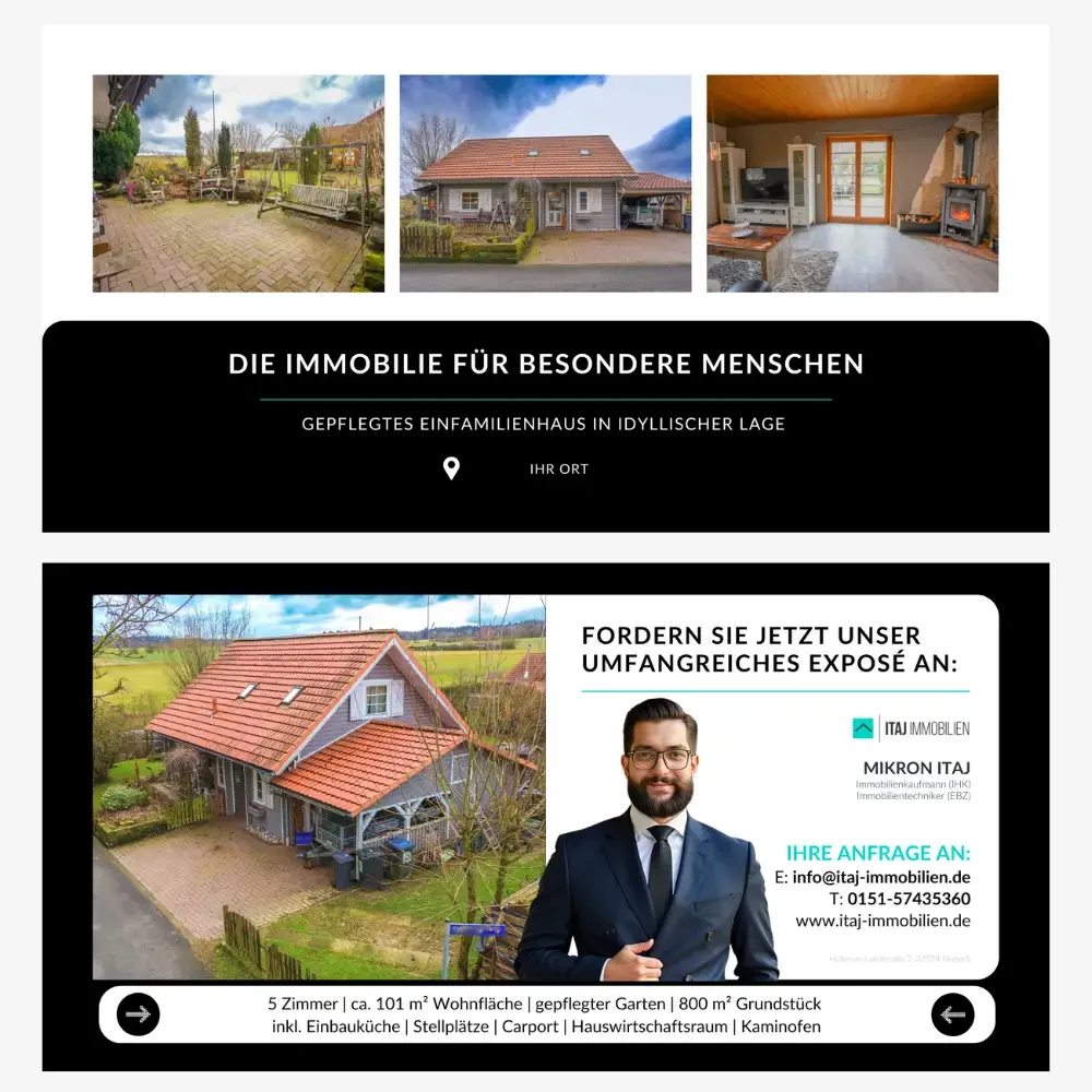 Nachbarschaft-Flyer-Werbung-Immobilie-Immobilienmakler-Goettingen-Kassel-Makler
